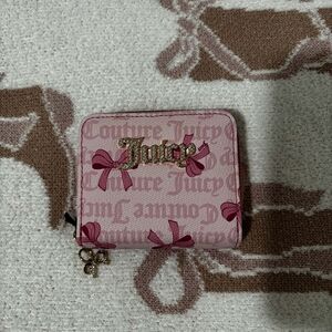 Juicy Couture Pink Wallet with Gold Logo